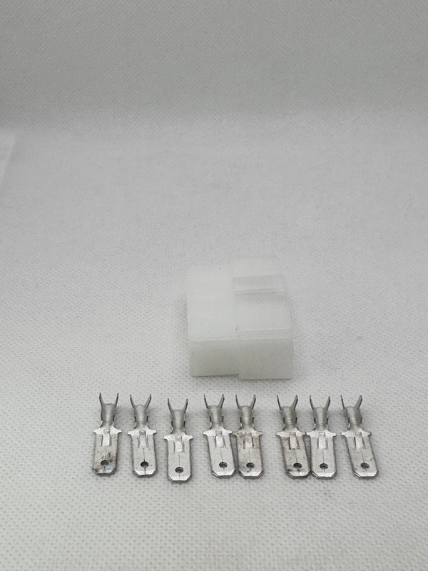 QVC8F10 - 8 circuit reverse female housing (8MA-250), 80 x male terminal (805502BL2)