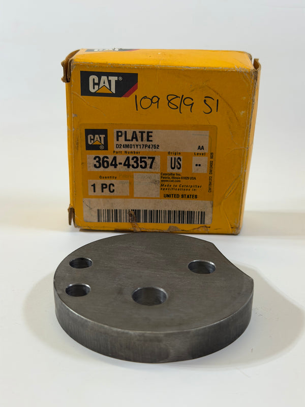 364-4357 Alternator Belt Tensioner Mount Plate - Genuine CAT Plate