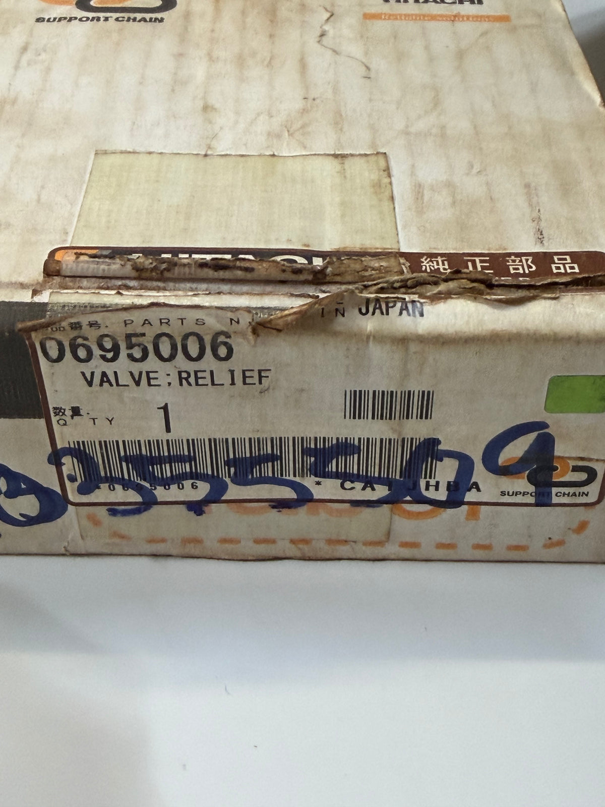 Hitachi 0695006 Relief Valve, C/V