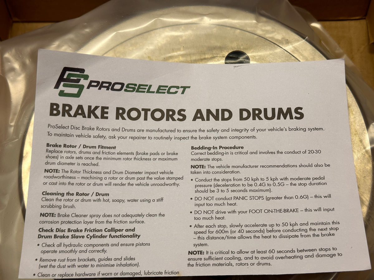 PSR791 Brake Rotor (REAR) 5 Hole, to suit Landcruiser 105 Series