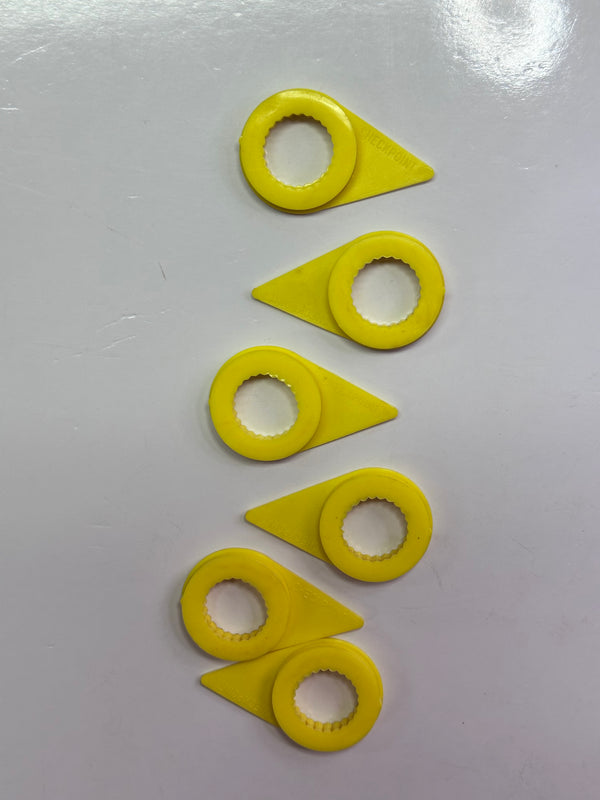 Checkpoint Size 19 Wheel nut Indicator ( Yellow ) - Bag of 6