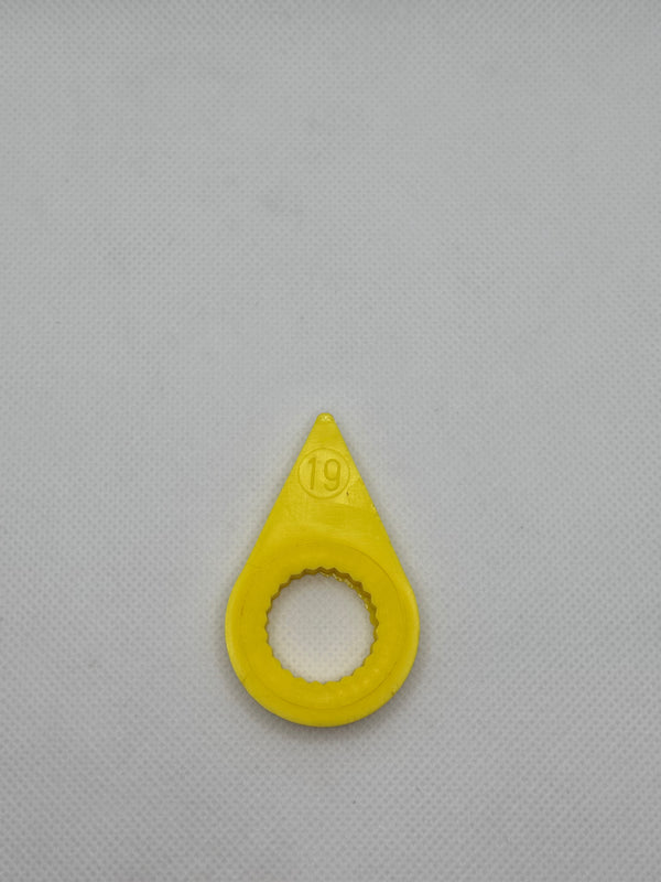 Checkpoint Size 19 Wheel nut Indicator ( Yellow ) - Bag of 6