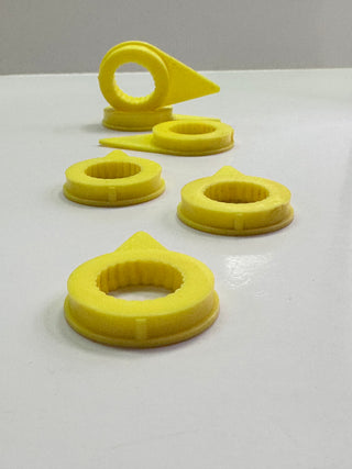 Checkpoint Size 19 Wheel nut Indicator ( Yellow ) - Bag of 6