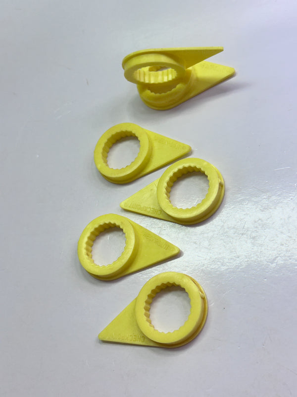 Checkpoint Size 22 Wheel Nut Indicator ( Yellow ) - Bag of 6