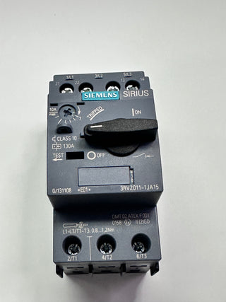 Siemens 3RV2011-1JA15 Circuit Breaker For Motor Protection
