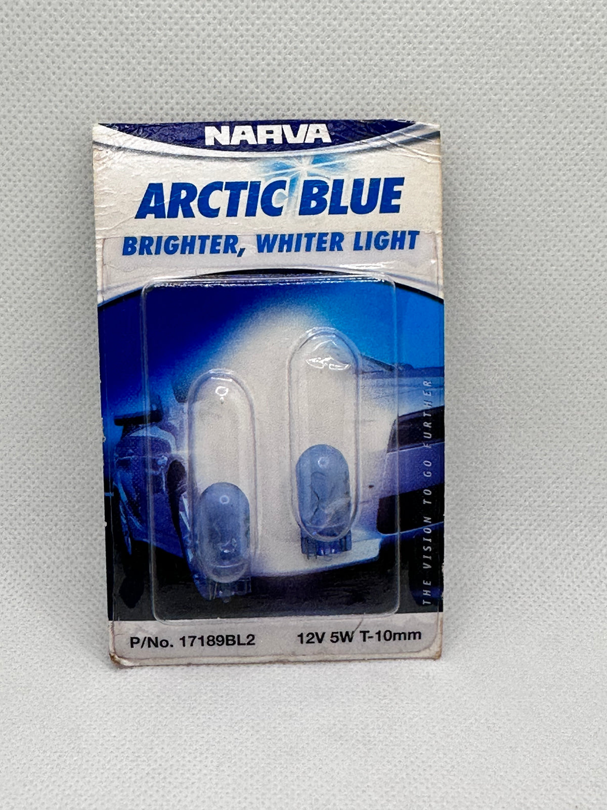 Narva 17189BL2 12V 5W W2.1 x 9.5D W5W Artic Blue Wedge Premium Globes - 2 Pk