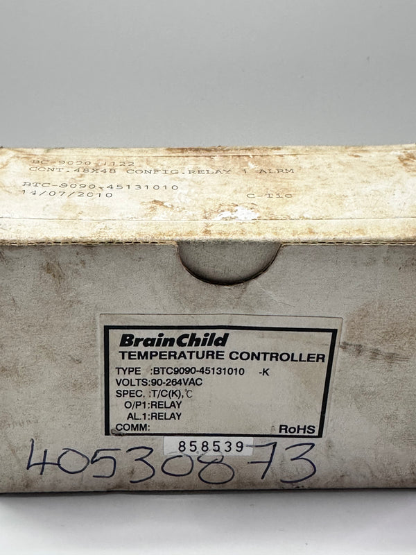 BrainChild BTC-9090 1/16 DIN Microprocessor Based PID Temperature Regulator - BTC9090-45131010-K
