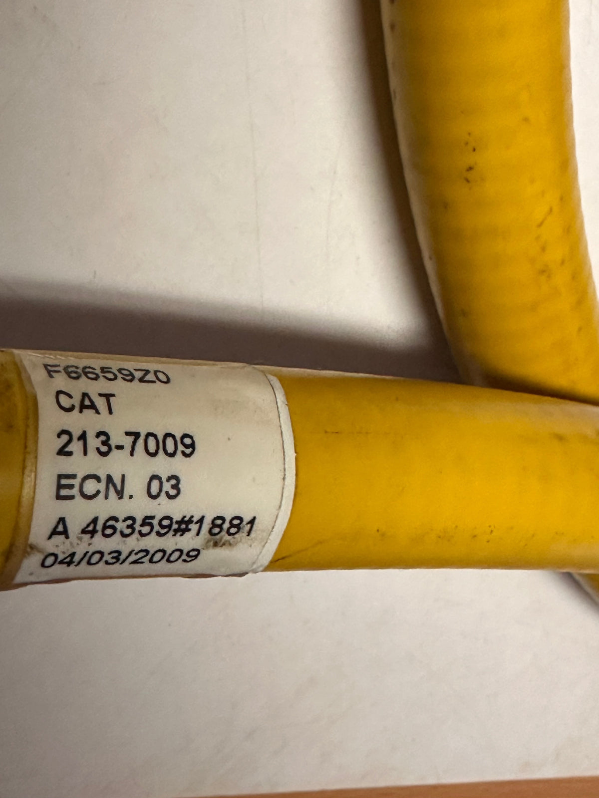 CAT 213-7009 Insulated Electrical Cable Assembly with Ring Terminals