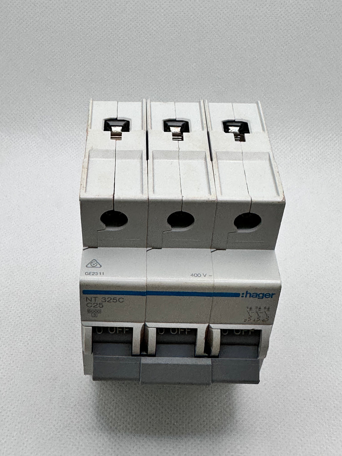 Hager NT325C C-25A 3 Pole Miniature Circuit Breaker