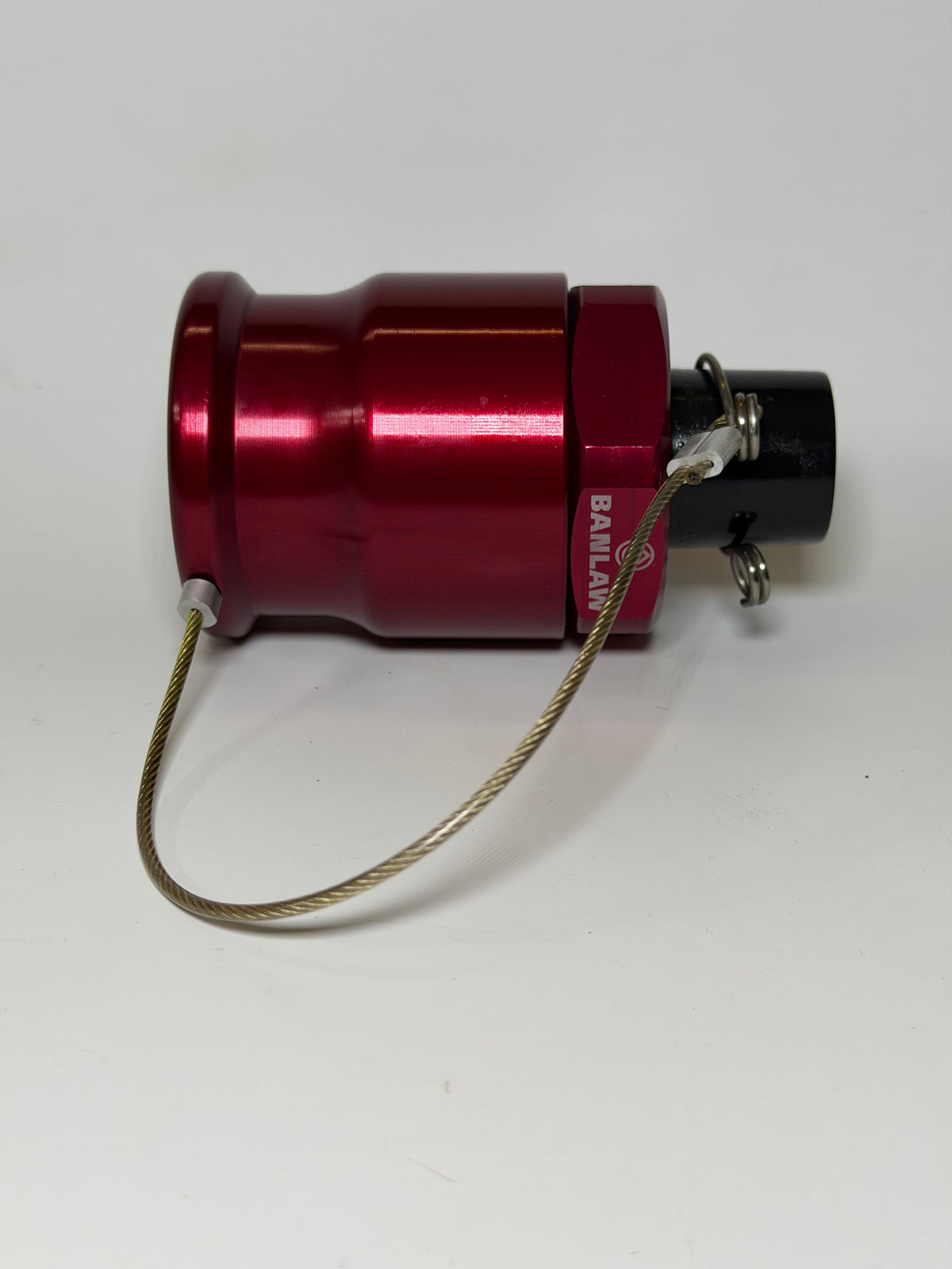 Banlaw BPLR3BE BEC Compatible 3/4" Flush Face Receiver with Cap, RED