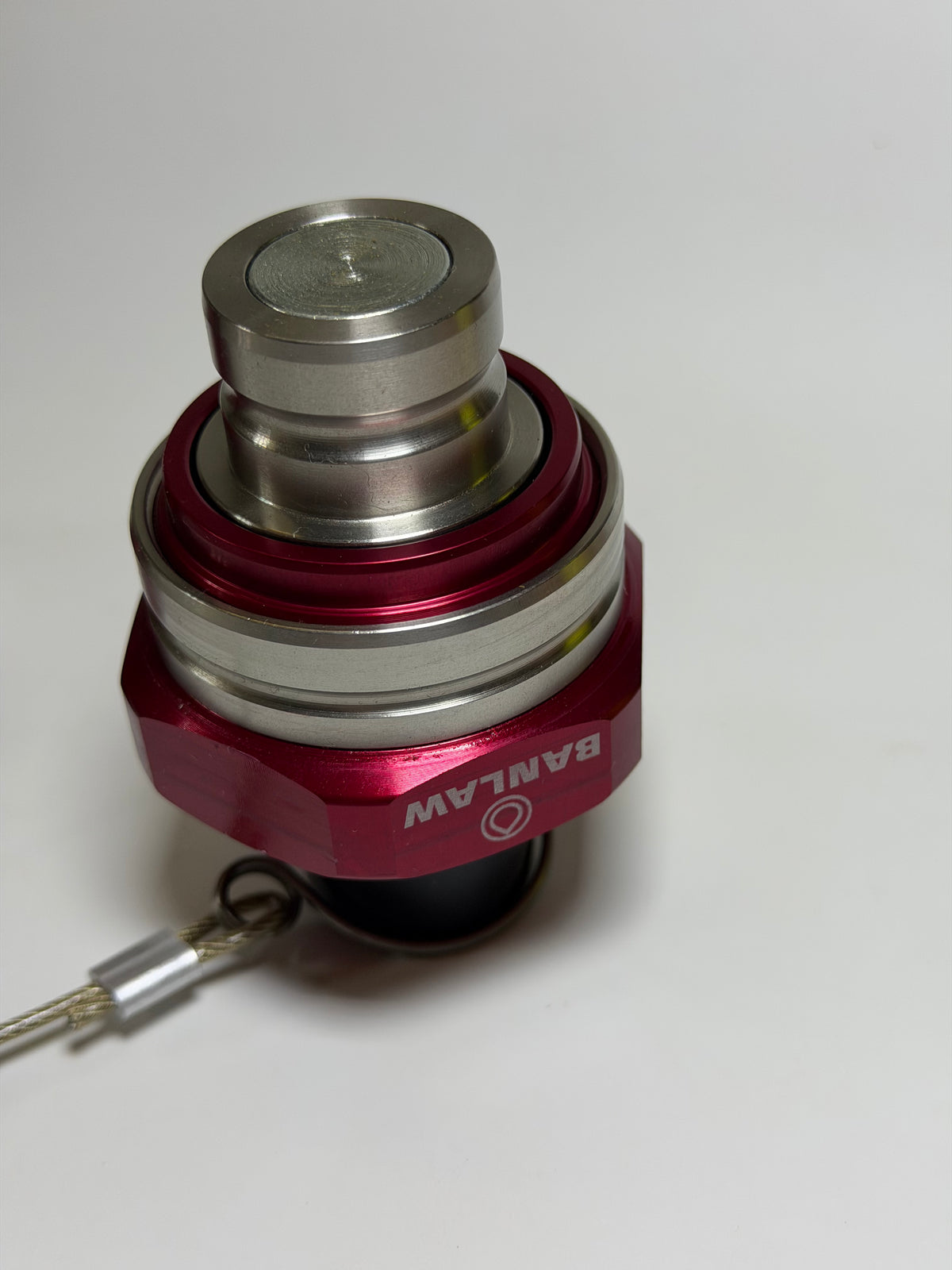 Banlaw BPLR3BE BEC Compatible 3/4" Flush Face Receiver with Cap, RED