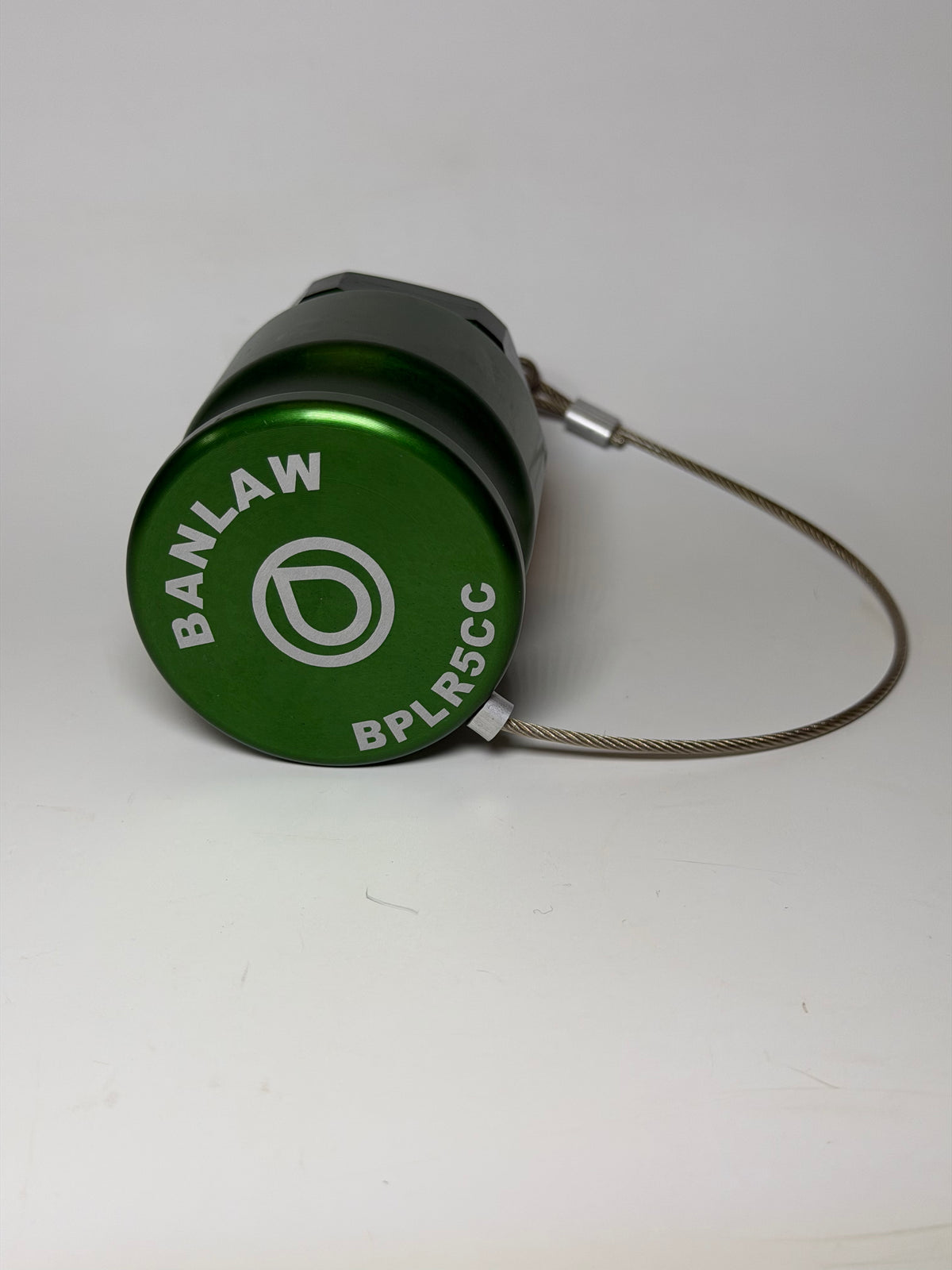 Banlaw BPLR5BE Size 5 Flush Face Fluid Transfer Receiver, 3/4", Green with Cap