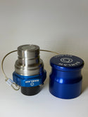 Banlaw BPLR6CE 1" Flush Face Receiver & Cap, Blue