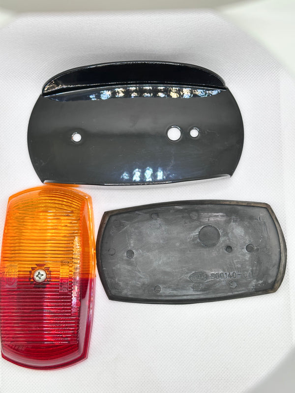 Hella 2037 Side Marker Lamp with Metal Guard ( RED/ AMBER )