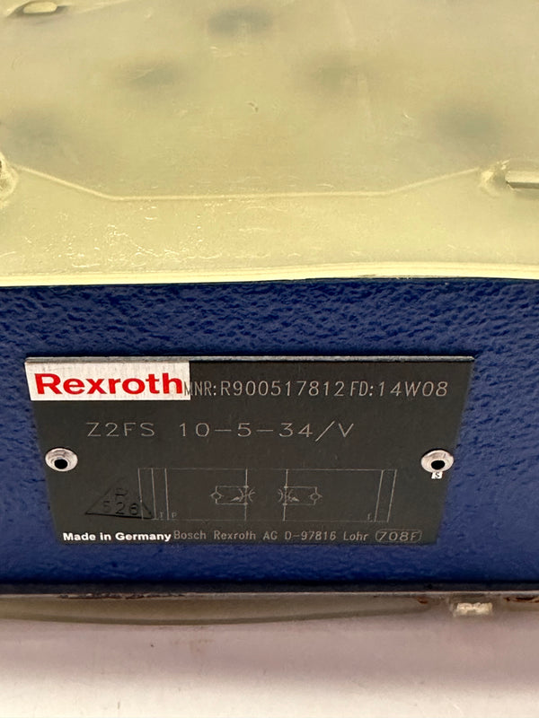 Bosch Rexroth Hydraulic Flow Control Valve R9000517812