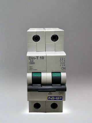 DTCB10202C Din-T 10 C2 Miniature Circuit Breaker 2A, 2 Pole