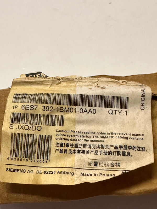 Siemens SIMATIC S7-300 Connector 6ES7392-1BJ00-0AA0