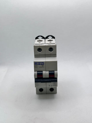 DTCB6202C DIN-T6 C2 Miniature Circuit Breaker 2Pole, 2A C Curve