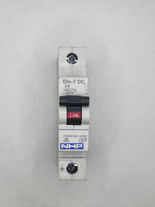 DTCBDC104C Din-T DC C4 Miniature Circuit Breaker 4A 1 Pole