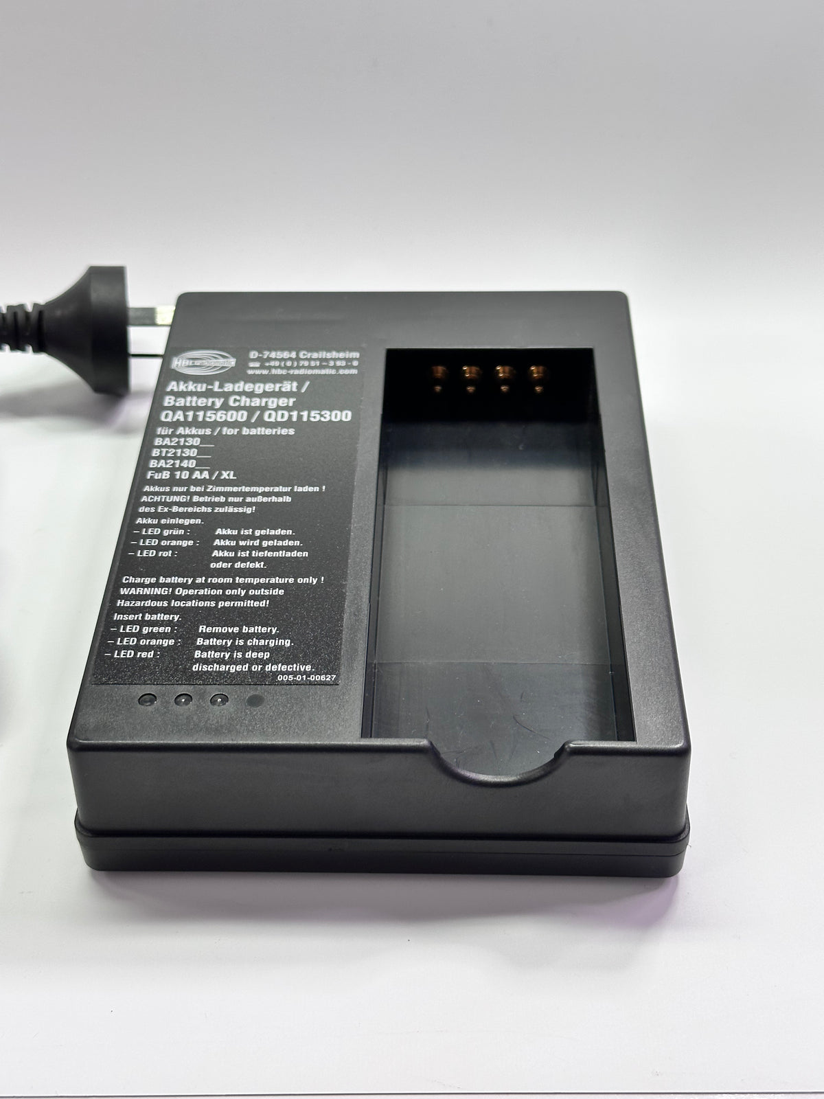 HBC Radiomatic QA115600 Battery Charger — 190-01-00069