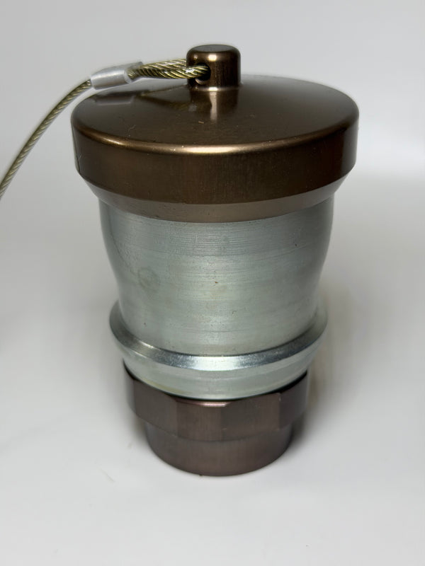 Banlaw BPLN9BN Size 9 Flush Face Fluid Transfer Nozzle, 3/4" NPT, Bronze