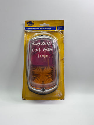 Hella 2370 Combination Rear Lamp - Vintage Style, Chrome Surround