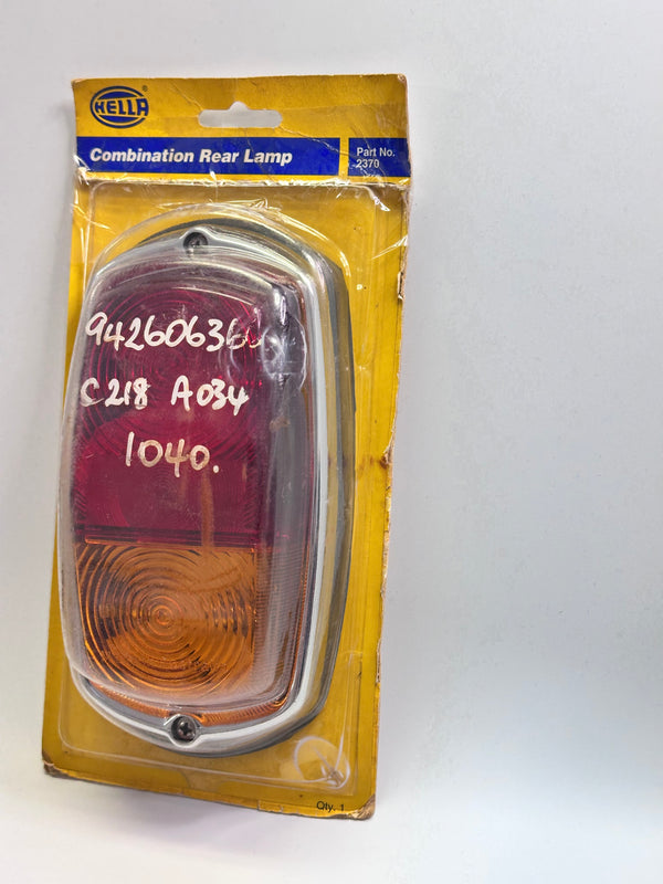 Hella 2370 Combination Rear Lamp - Vintage Style, Chrome Surround