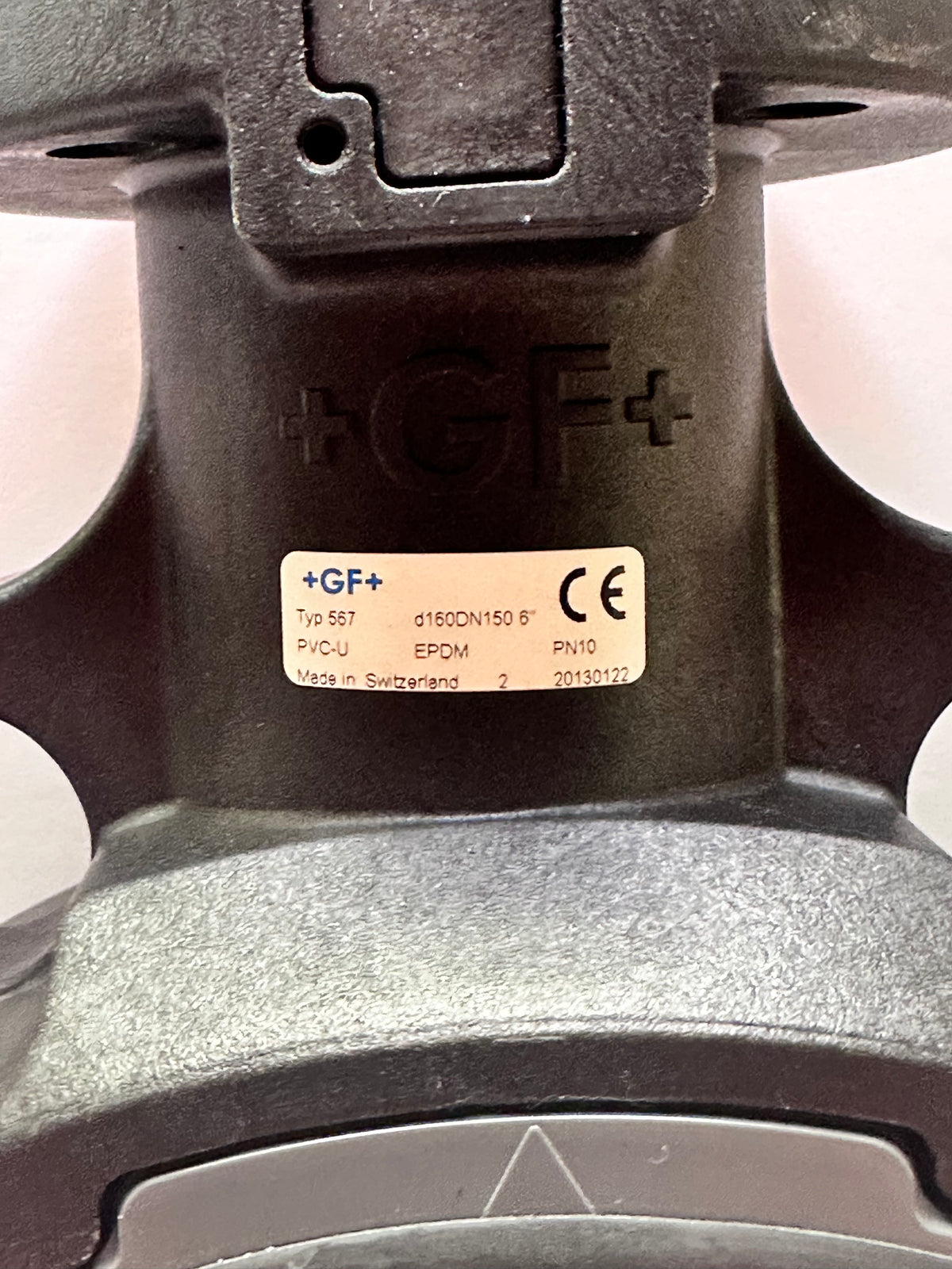 GF Type 567 PVC-U Butterfly Valve d160 DN150 6"