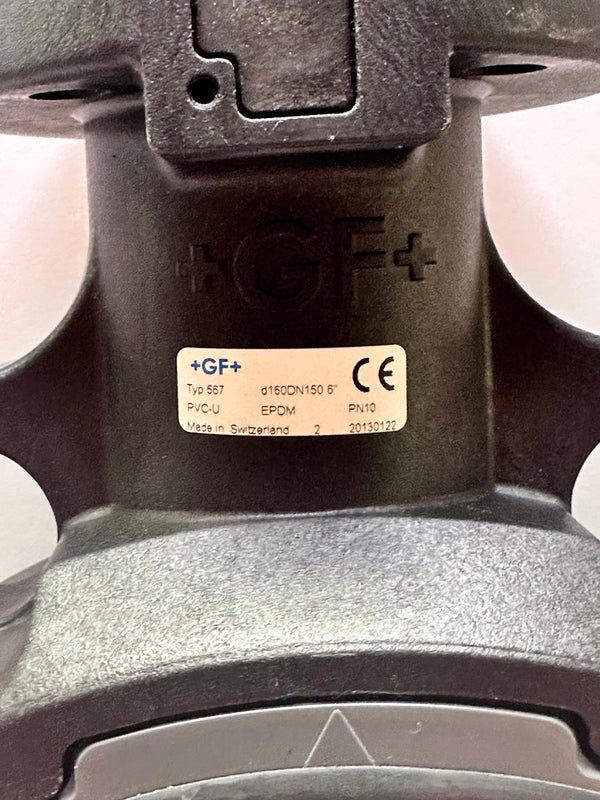 GF Type 567 PVC-U Butterfly Valve d160DN150 6"