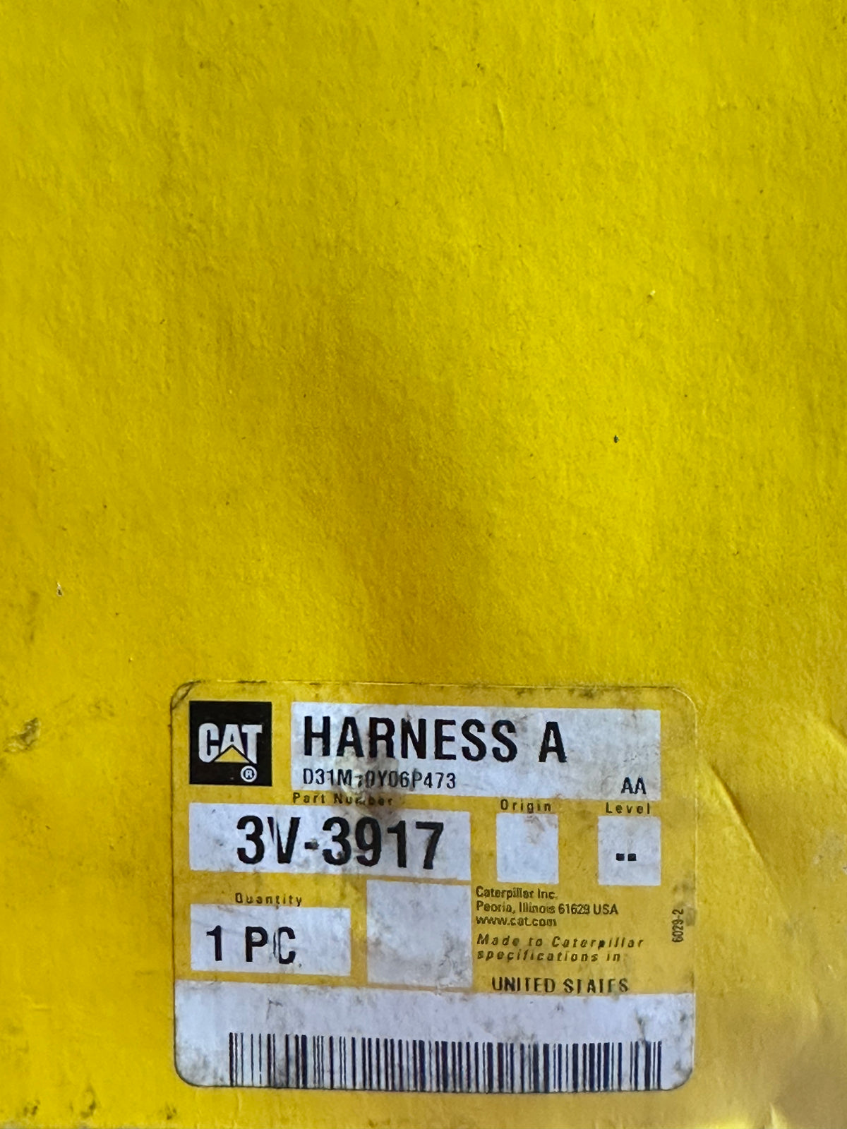 3V-3917 Harness A - Genuine CAT part