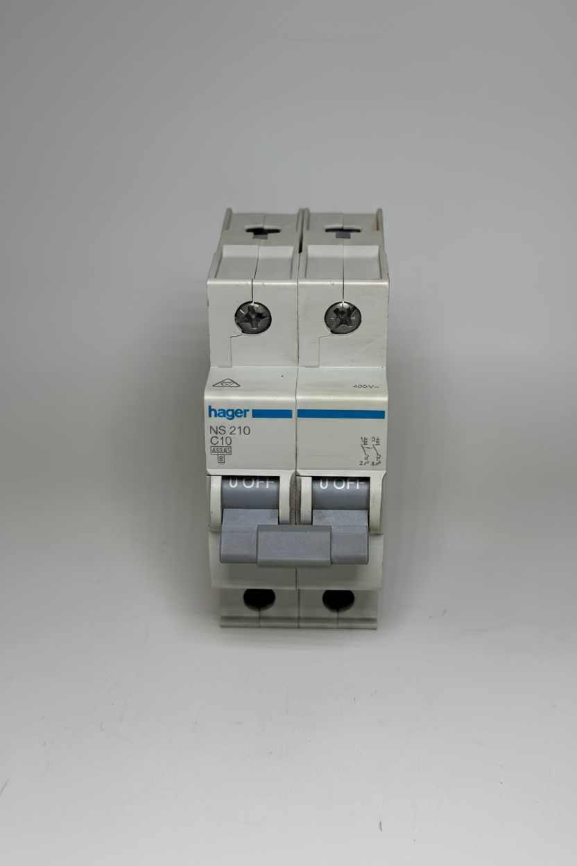 Hager NS 210 C10 Circuit Breaker — 10 A, 2 Pole