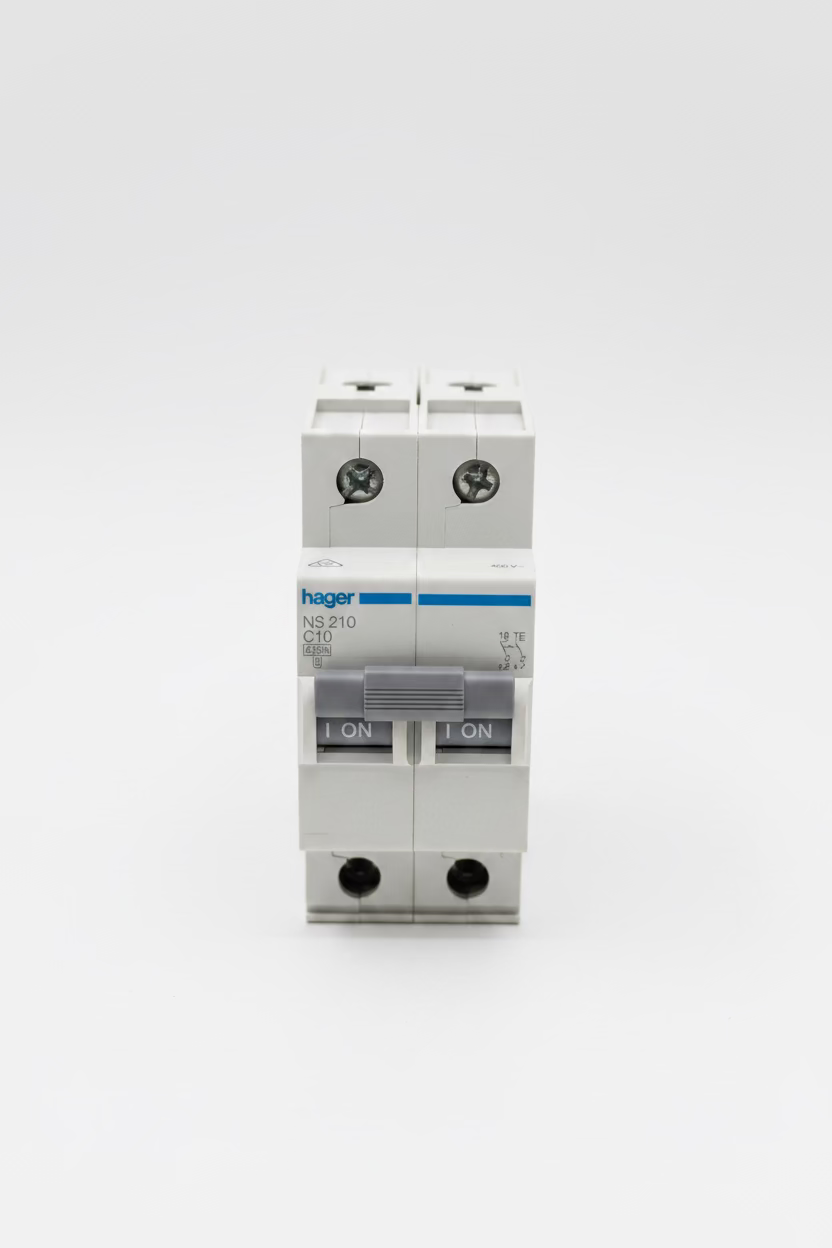 Hager NS 210 C10 Circuit Breaker — 10 A, 2 Pole