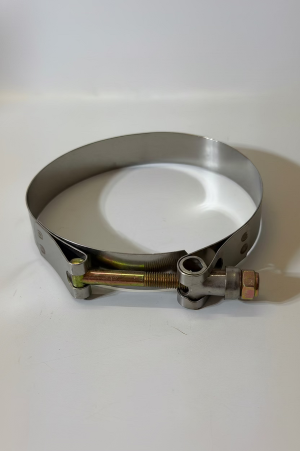 Clampco 941ME-0378 Stainless Steel T-Bolt Band Clamp, Heavy Duty, bag of 8
