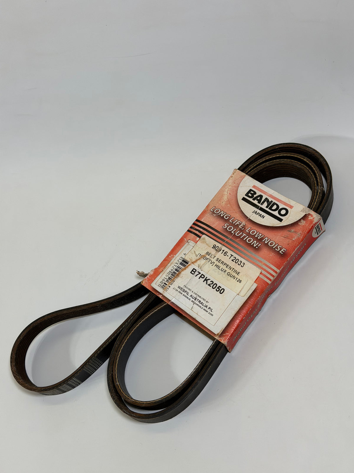 Bando B7PK2050 Ribbed V-Belt — Toyota Reference 90916-T2033