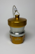 Banlaw BPLN2BNC Size 2 3/4" NPT Flush Face Nozzle with Cap, Gold