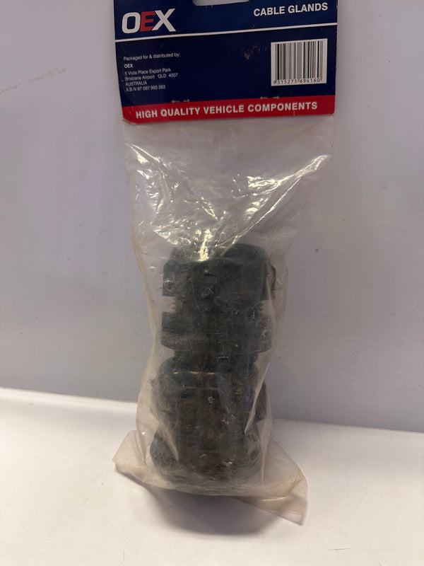 OEX ACX1346 50mm Cable Gland Nylon 2pk