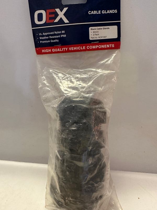 OEX ACX1347 Cable Gland Nylon 63mm 2Pk