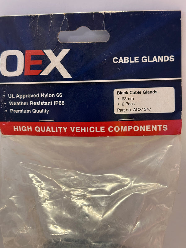 OEX ACX1347 Cable Gland Nylon 63mm 2Pk