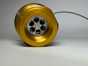 Banlaw BPLN2BNC Size 2 3/4" NPT Flush Face Nozzle with Cap, Gold