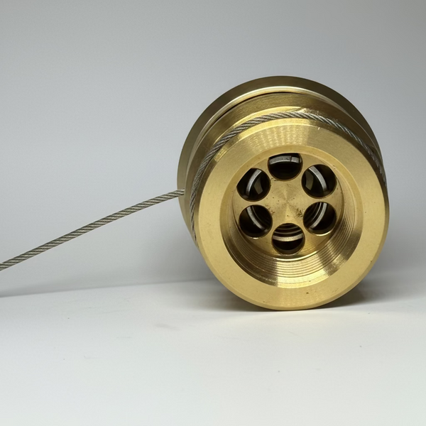 Banlaw BPLN1BNC Size 1, 3/4" NPT Flush Face BPL Nozzle, Brass with Cap