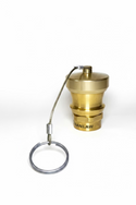 Banlaw BPLN1BNC Size 1, 3/4" NPT Flush Face BPL Nozzle, Brass with Cap