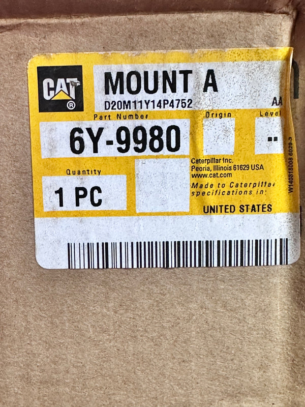 Caterpillar CAT 6Y-9980 Two Piece Asymmetric Isolation Mount for Engine Support and Transmission Guards