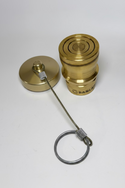 Banlaw BPLN1BNC Size 1, 3/4" NPT Flush Face BPL Nozzle, Brass with Cap