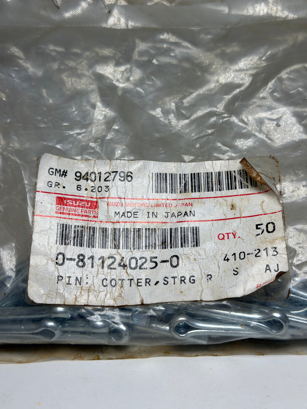Isuzu 0811240250 Pin, Cotter, Straight pack of 50