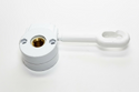 Outdoor Awning Crank Gearbox for Retractable Blinds (white)