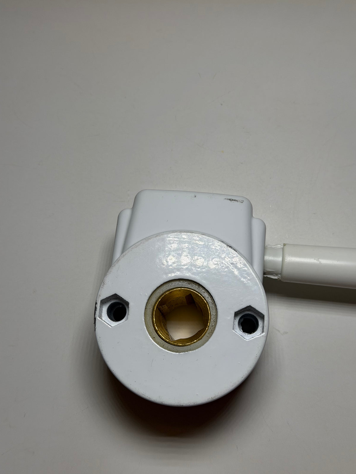 Outdoor Awning Crank Gearbox for Retractable Blinds (white)