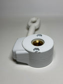 Outdoor Awning Crank Gearbox for Retractable Blinds (white)