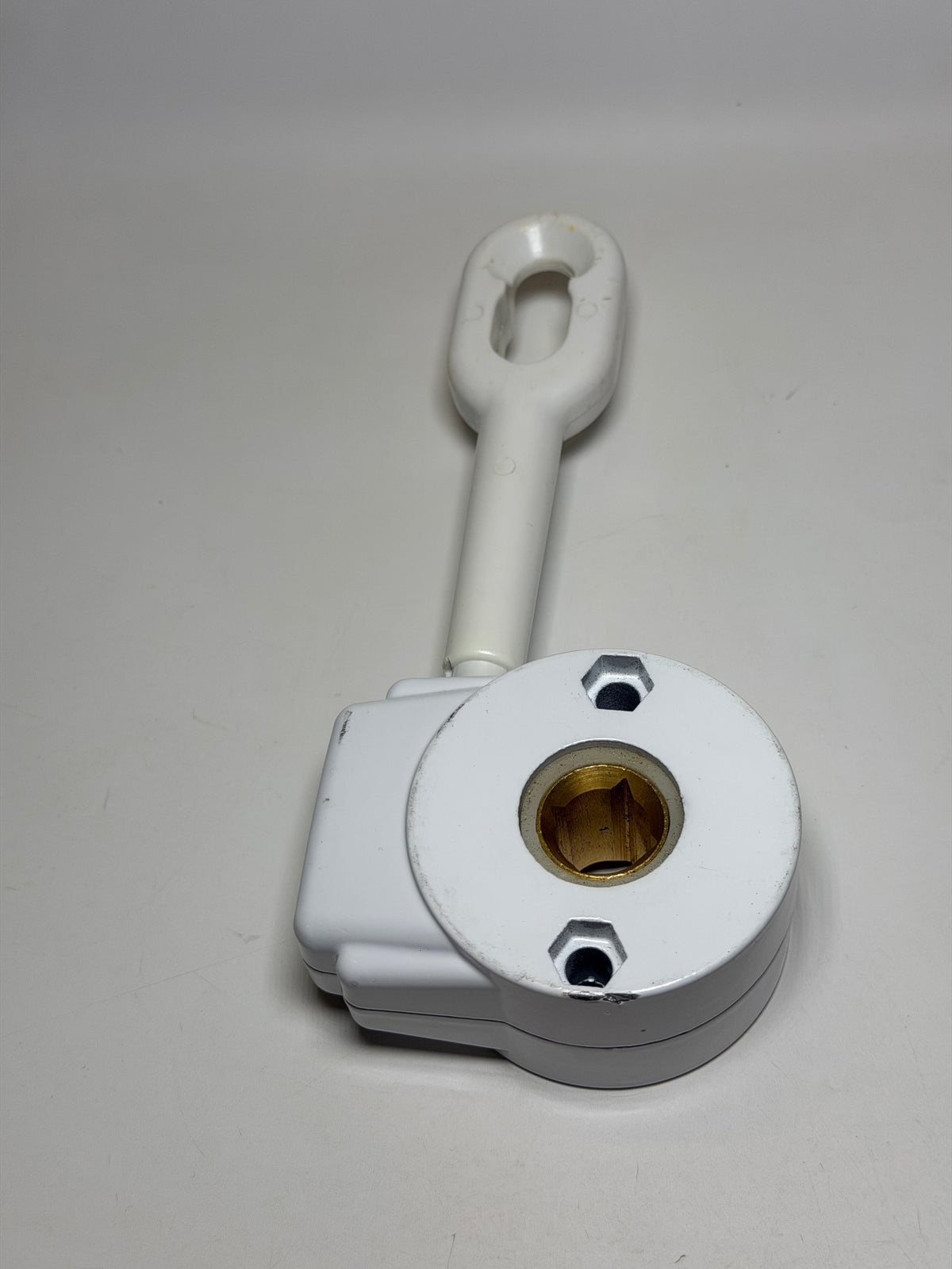 Outdoor Awning Crank Gearbox for Retractable Blinds (white)