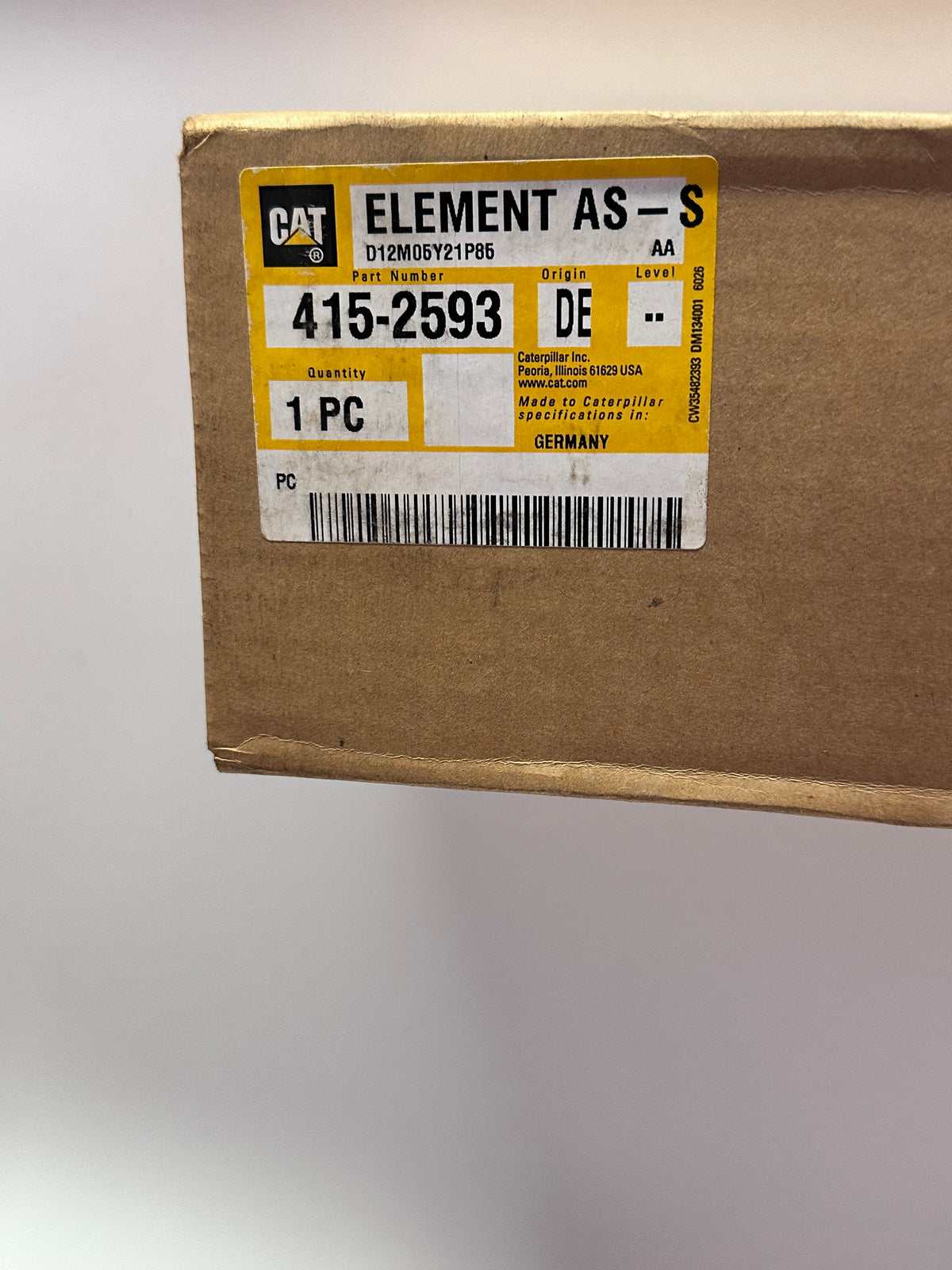 CAT 415-2593 Secondary Engine Air Filter - Standard Efficiency