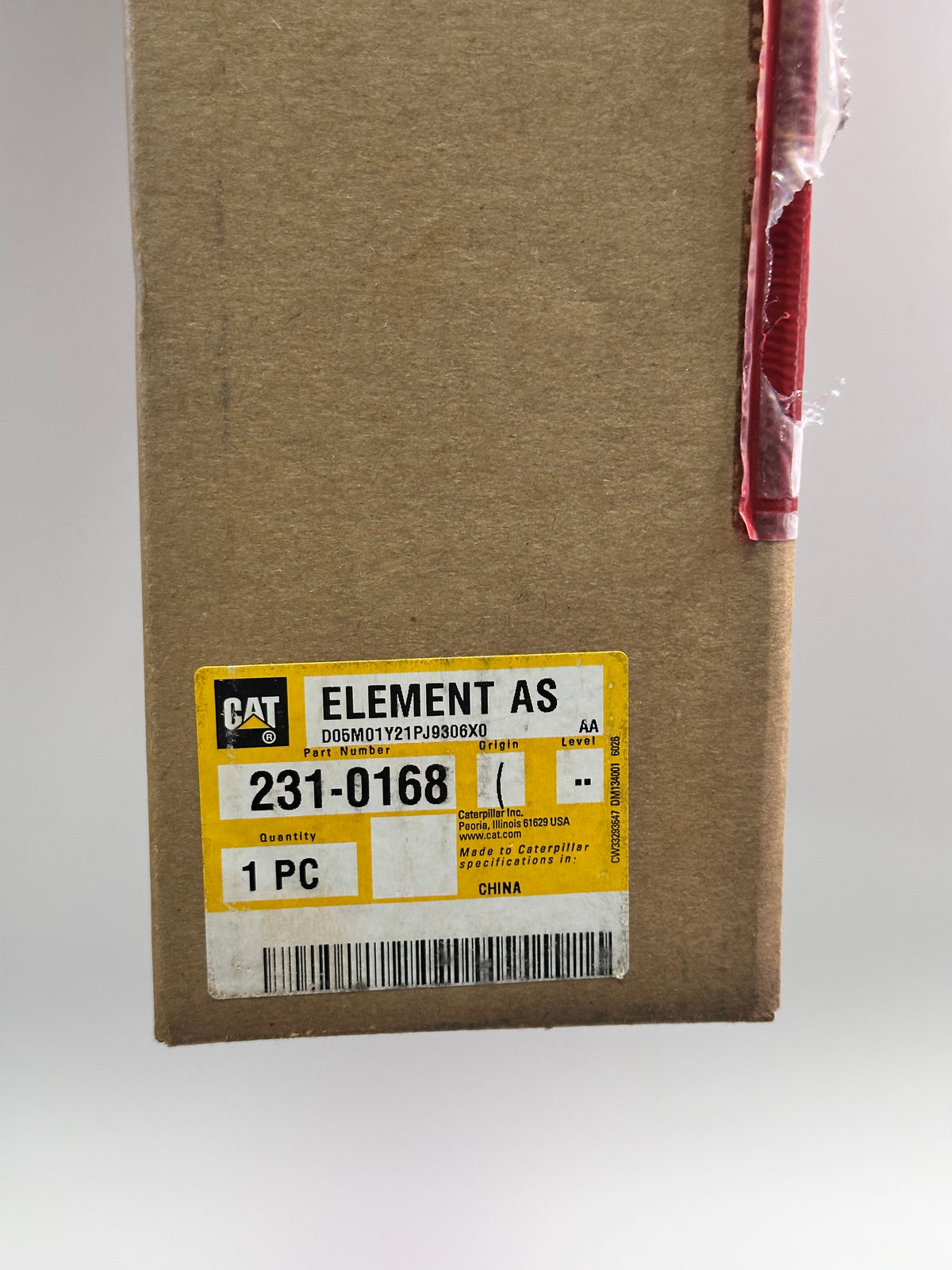 CAT 231-0163 Secondary Air Cleaner Element